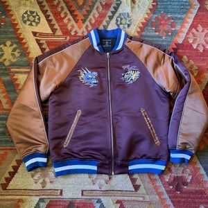 Urban outfitters satin souvenir jacket tiger dragon men’s medium